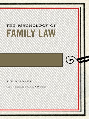 cover image of The Psychology of Family Law